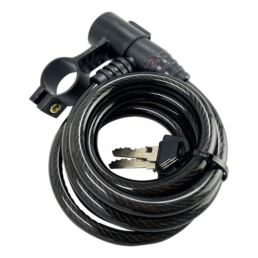 Candado Para Bicicleta Gw Xt507 Cable Con Llave 10x1500mm Negro
