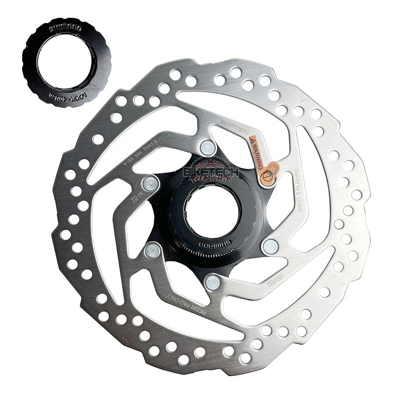Disco De Freno Shimano Rt10 Center Lock Rotor 160mm