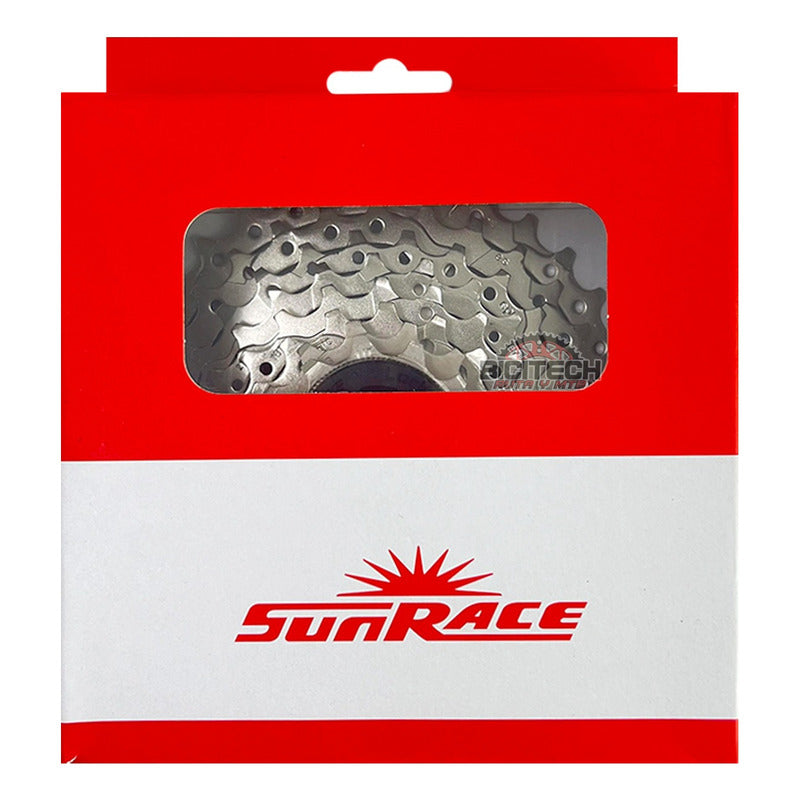 Pacha 8 Velocidades Sunrace M66 11-32 Cassette Ruta/ Mtb - Plateado - 11 - 32