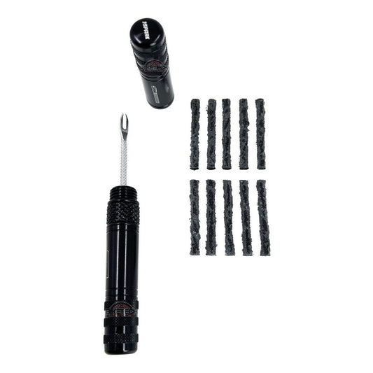 Kit De Reparación Tubeless Spark + Mechas Y Valvula Para C2o Negro