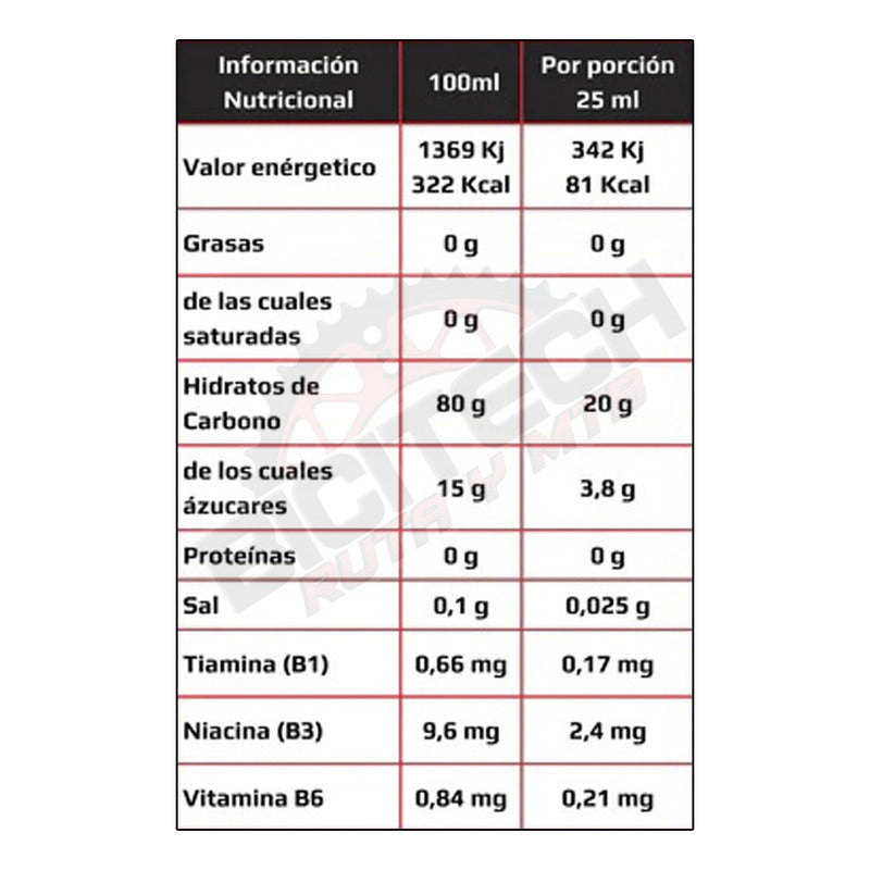 Gel Energético Enervit During Sport 25ml X 6 Unidades Naranja
