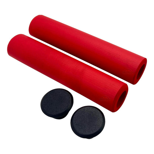 Mangos De Bicicleta Mtb Spark Rojo Silicona Puños Cómodos