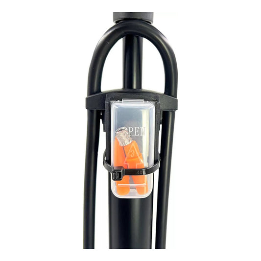 Inflador De Piso Bike Parts Naranja Con Medidor Todo Tipo De Válvula
