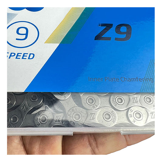 Cadenilla 9v Mtb Ruta Kmc Z9 Cadena 9 Velocidades Gris
