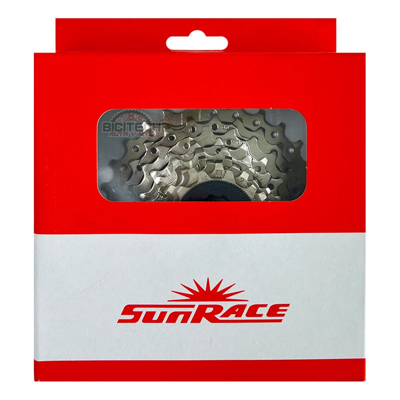 Pacha De 9 Velocidades Sunrace M96. 11-28 Cassette Ruta - Plateado - 11 - 28