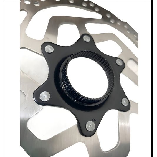 Disco Rotor De Freno Shimano Rt10 180mm Center Lock Color Plateado Plata