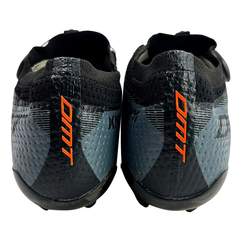 Zapatillas Mtb Dmt Km1 Gris Naranja Boa Suela Carbono