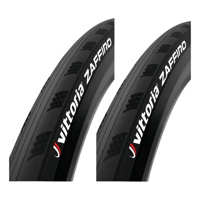 Llantas Vittoria Zaffiro 700x25 Precio 2 Unidades Para Ruta Color Negro