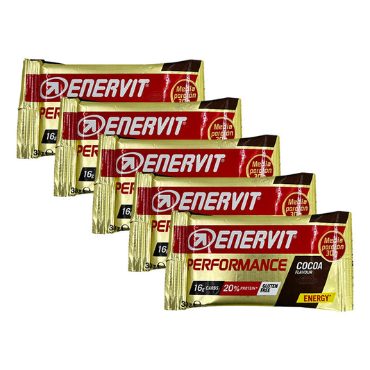 Barra Energética Enervit Performance 60 Gramos X 5 Unidades Cocao