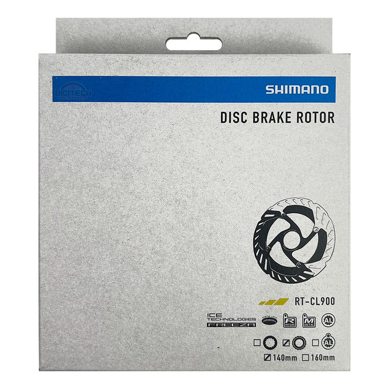 Disco Rotor Shimano Rt- Cl900 Ice Tech Centerlock 140mm Plateado