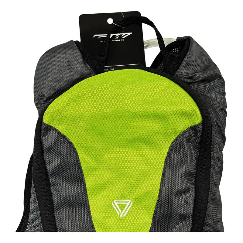 Bolso Morral Ciclismo Gw Hidratación Negro Verde 2 Litros Todoterreno