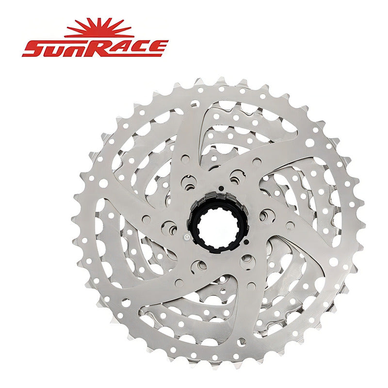 Pacha De 8 Velocidades Sunrace 11-40 Casette M680 8v Mtb Color Plateado