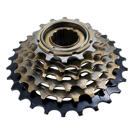 Pacha 6 Velocidades Sunrace M2a 14-28 + Cadena Kmc X8 Marrón Oscuro