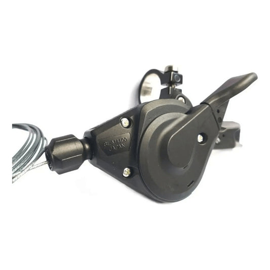 Palanca De Cambios Derecha Shimano Deore Sl-m4100 De 10 Velocidades, Color Negro