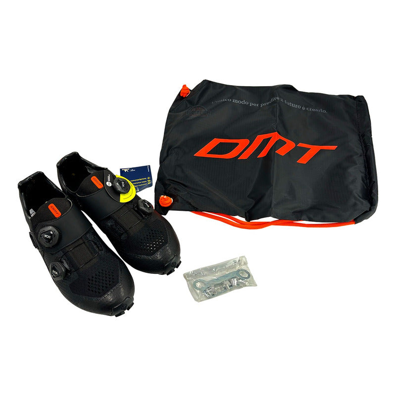 Zapatillas Mtb Dmt Mh1 Negro Doble Boa Suela Carbono Negro 40 Eu Punto 3d