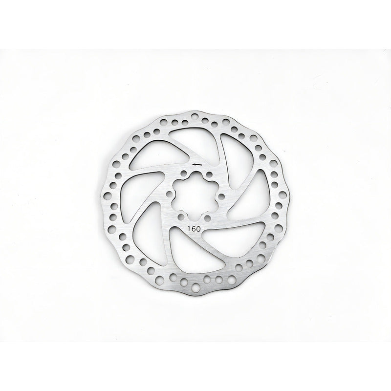 Disco Freno Tektro 160mm Flow 6 Tornillos Compatible Shimano Sram Plateado