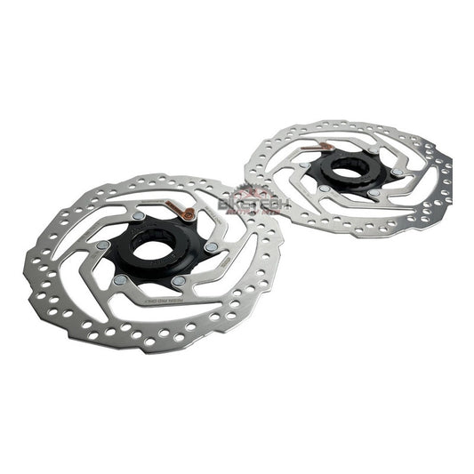 Par Discos Rotor Shimano Sm-rt10 160mm Center Lock Bici Mtb Gris Oscuro