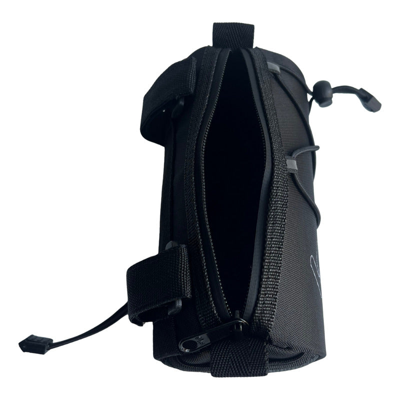 Bolso Alforja Delantero Manubrio Ruta Mtb Negro Tipo Barril Negro
