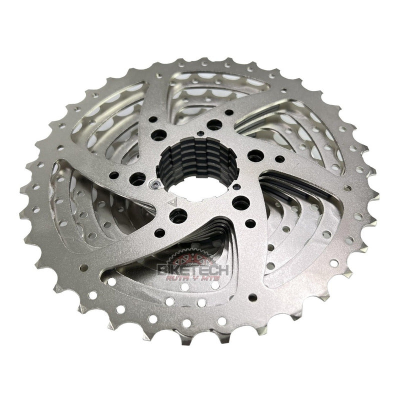 Pacha 9v Mtb 11-36t Cs-m98 Sunrace Compatible Shimano Plateado