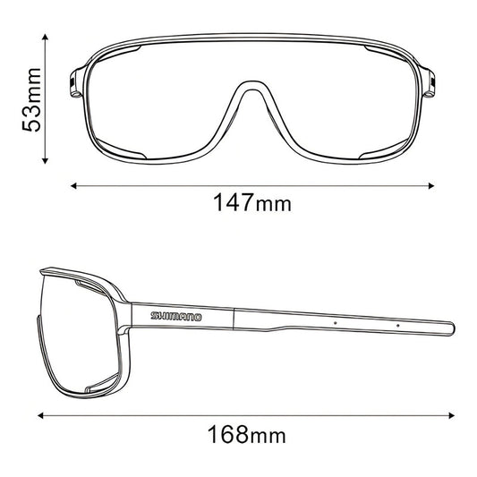 Gafas Shimano Technium Ce-tcnm1-gr Ridescape, Color Azul, Marco, Lente Azul, Color Espejo