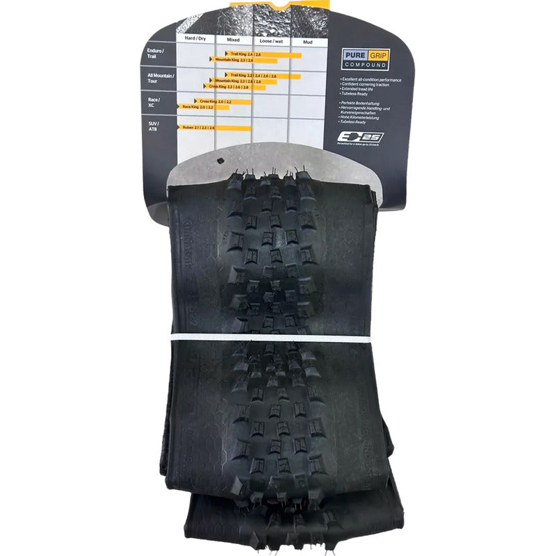 Llanta Bicicleta Mtb Continental Cross King 29x2.3 Tubeless, Color Negro