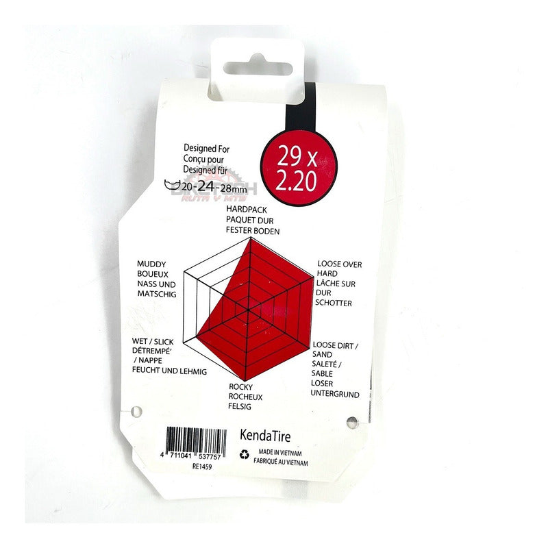 Llanta Kenda Mtb 29 Booster Elite 29x2.20 Cara Café Marrón