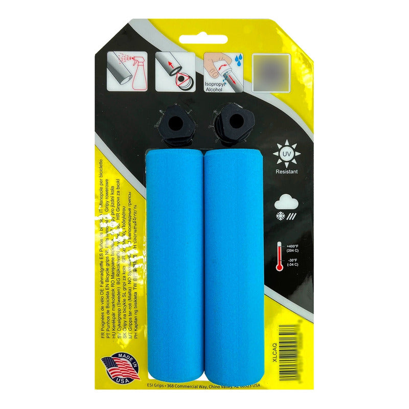 Mangos De Bicicleta Esi Grips Extra Chunky Aqua Mtb Celeste