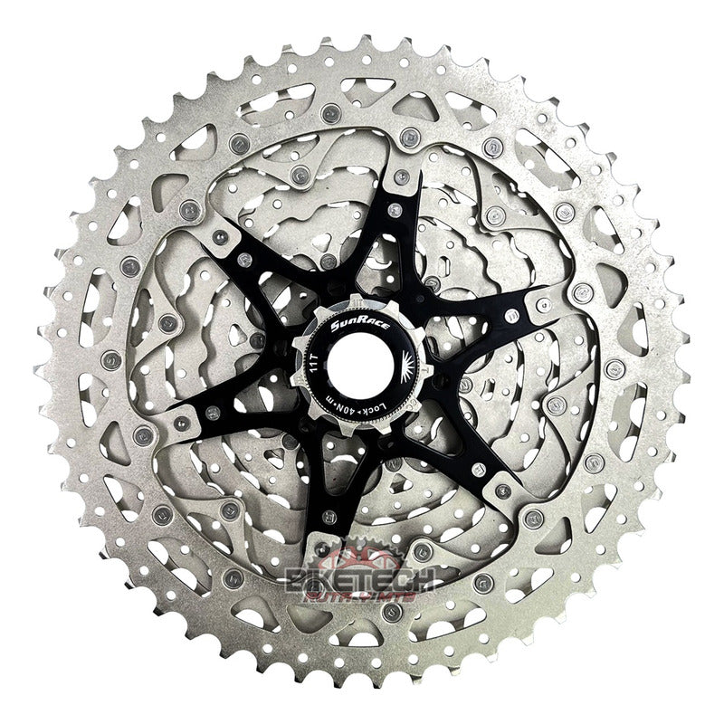 Pacha Cassette Sunrace 10v Csms2 Mtb 11-51 10 Velocidades - Cromado - 11 - 51
