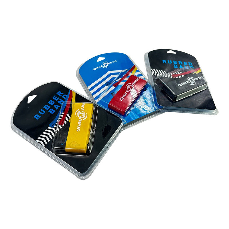 Kit De Bandas Elásticas Sportfitness 3 Resistencias Amarillo