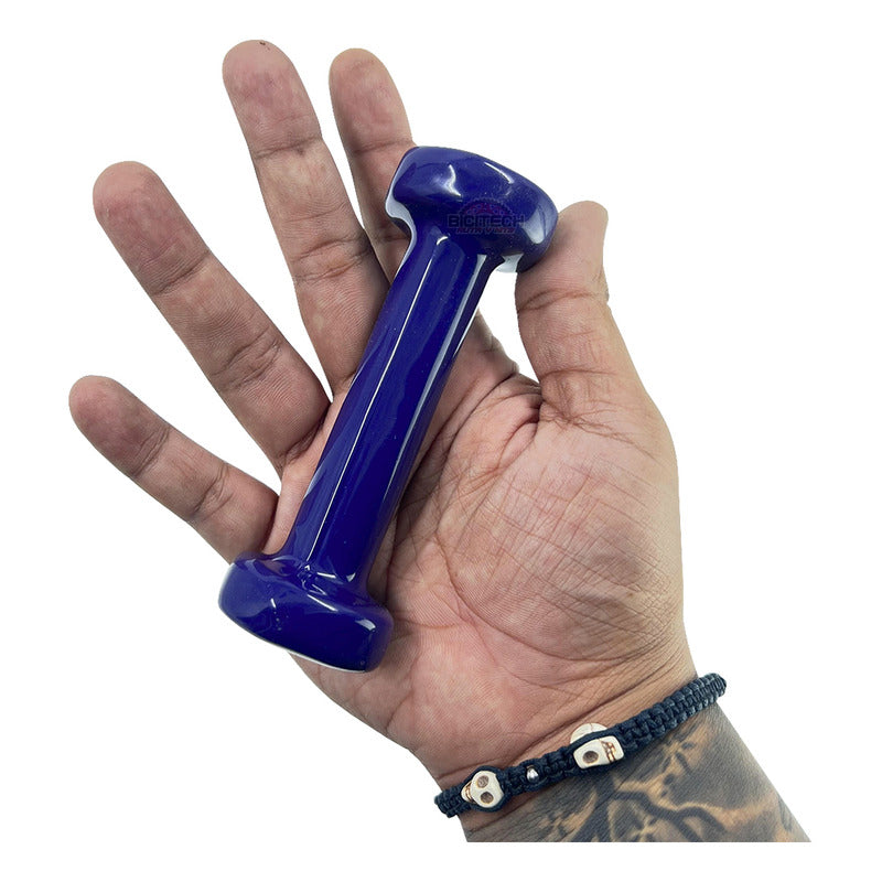 Juego De Pesas Mancuernas 1lb Encauchetada Sportfitness Color Violeta Oscuro