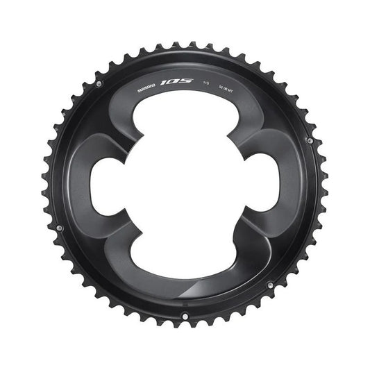 Plato Coronilla Ruta Shimano 105 R7000 52t Biplato 2x11 Vel Negro