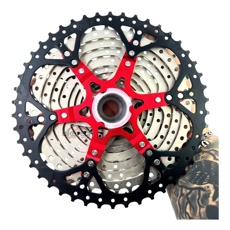 Pacha Cassette 11 Velocidades Gw 11-46 Piñones - Gris Con Negro - 11 - 46