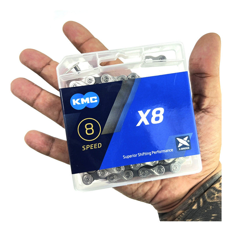 Cadena Kmc X8 De 8v Gris
