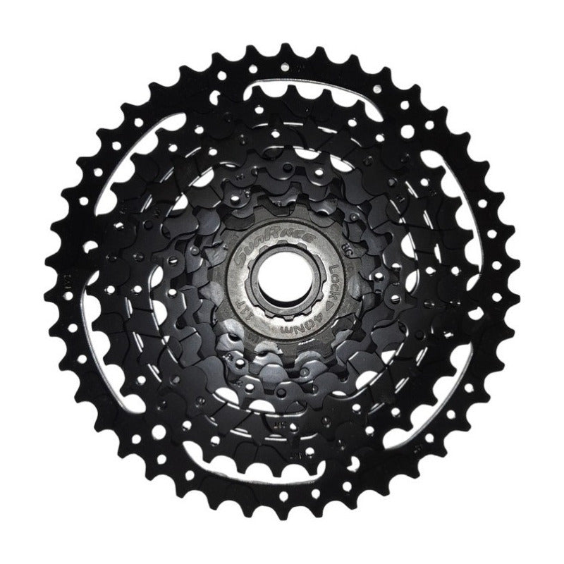 Cassette Pacha Sunrace 8 Velocidades 11-42 Dientes Mtb Acero Negro