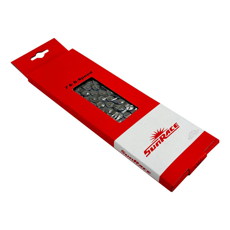 Pacha 6 Velocidades Sunrace M2a 14-28 + Cadena Sunrace M54 Marrón Oscuro 14 28