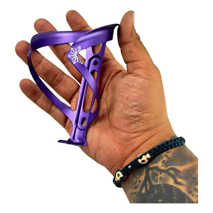 Porta Caramañola Ciclismo Supacaz Fly Morado 18g Aluminio Violeta