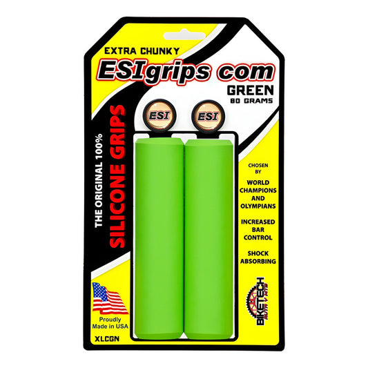 Mangos De Bicicleta Esi Grips Extra Chunky Verde Mtb