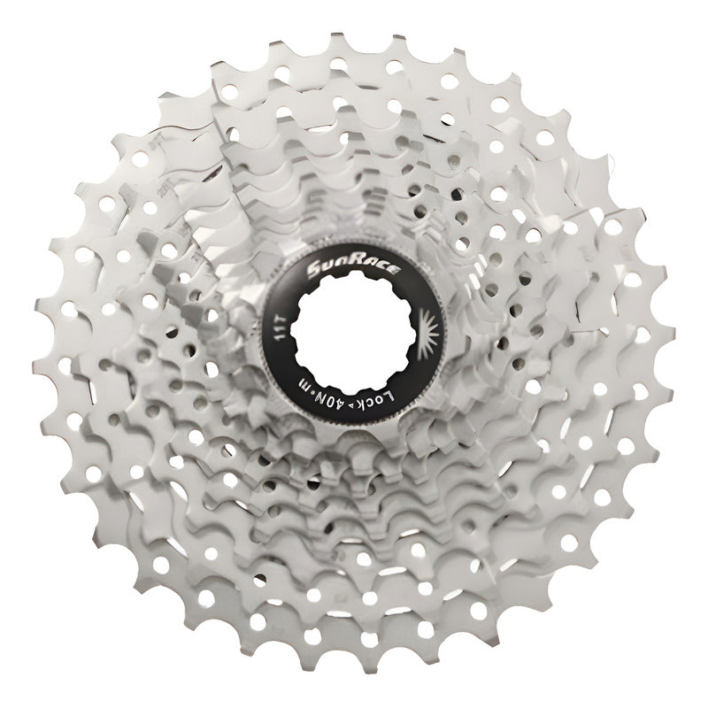 Pacha De 8 Velocidades Ruta 11-28 Sunrace Casette Cantidad Máxima De Dientes 28 Cantidad Mínima De Dientes 11 Color Plateado