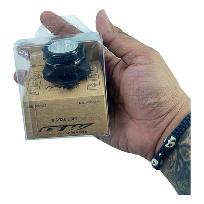 Luz Trasera Stop Gw Ryden Bicicleta Rojo Azul Tipo Policía Negro