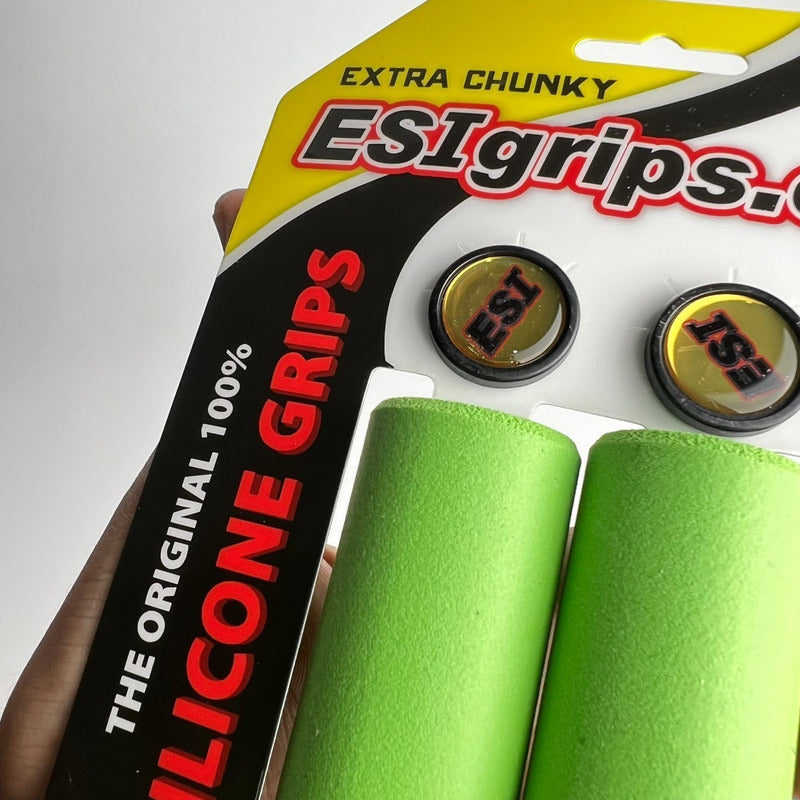 Mangos De Bicicleta Esi Grips Extra Chunky Verde Mtb
