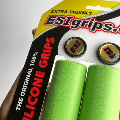 Mangos De Bicicleta Esi Grips Extra Chunky Verde Mtb