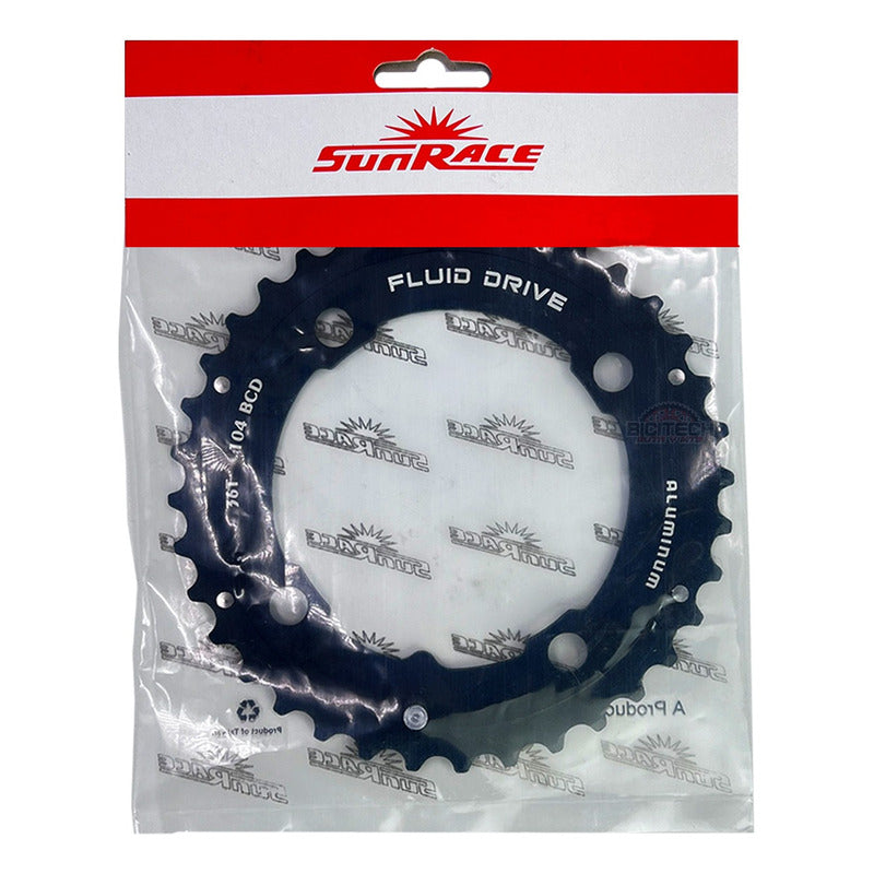 Coronilla Plato Sunrace Ms66 Biplato 36 Dientes