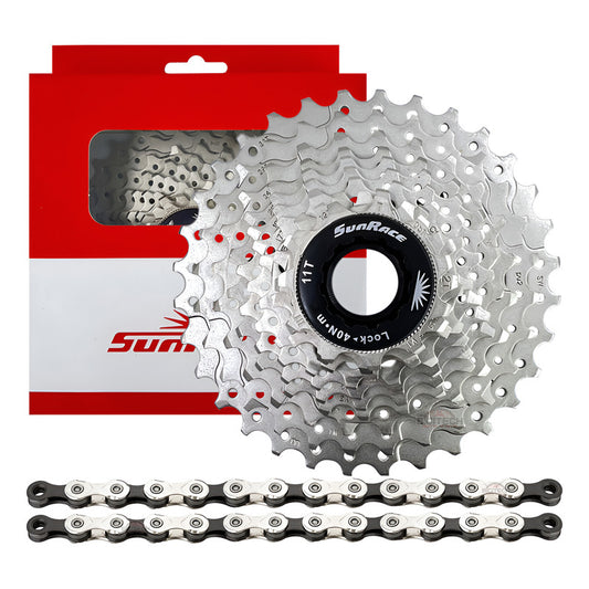 Pacha 10 Velocidades Sunrace Rs1. 11-32 Ruta+ Cadena Kmc X10 Plateado