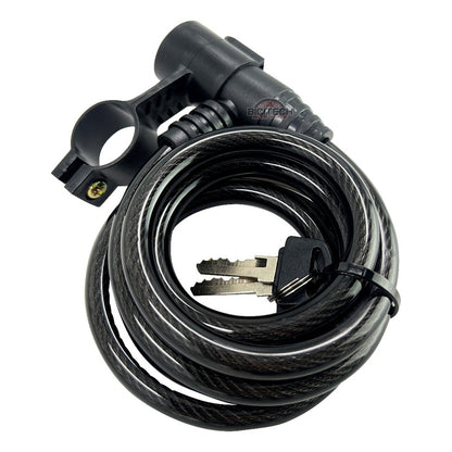 Candado Para Bicicleta Gw Xt507 Cable Con Llave 10x1500mm Negro