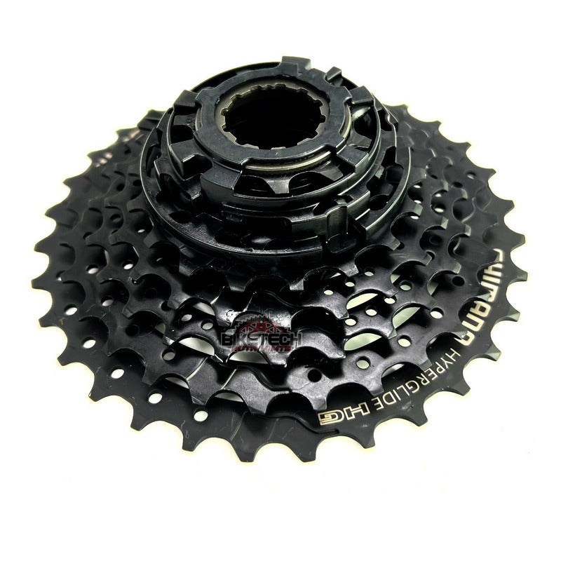 Pacha Cassette 8 Vel Shimano Hg31 11-32  Piñones Claris Ruta 11 32 Negro