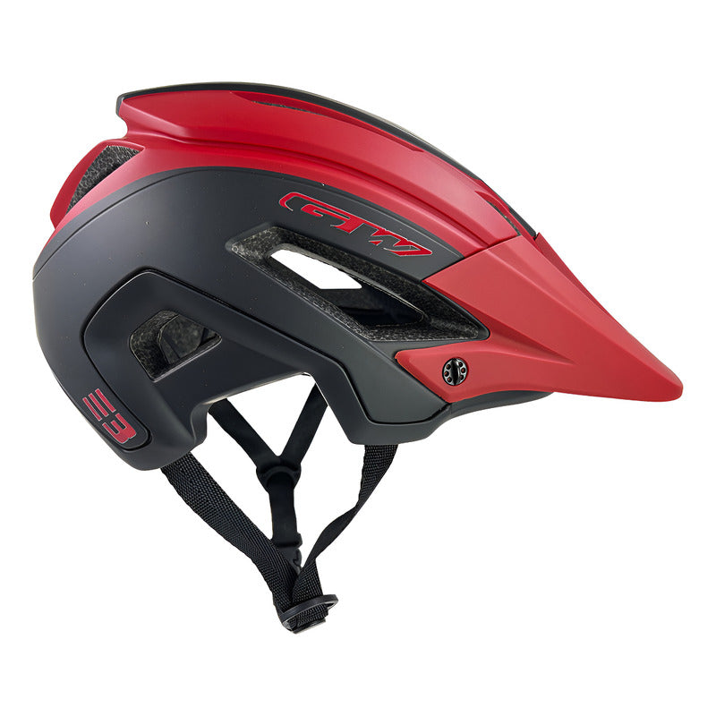 Casco Bicicleta Gw E3 Negro Rojo Enduro Mtb