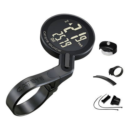 Velocimetro Cateye Cc-rs100w Quick Inalambrico 7 Funciones - Negro