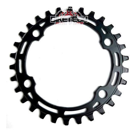 Plato Coronilla Shimano M5100 96bcd Asimétrico 30t 10v 11v Negro