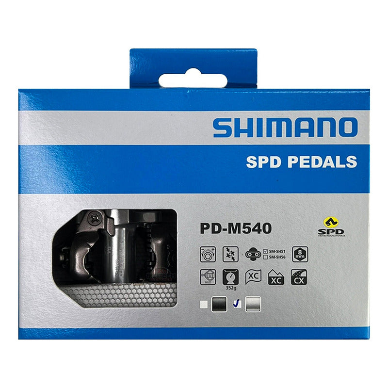 Pedales Bicicleta Mtb Shimano Spd Pd- M540 Ciclismo
