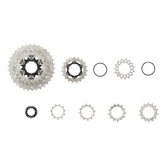 Cassette Pacha Shimano Ruta Ultegra R8100 12 Vel 11-34 - Gris - 11 - 34 Plateado
